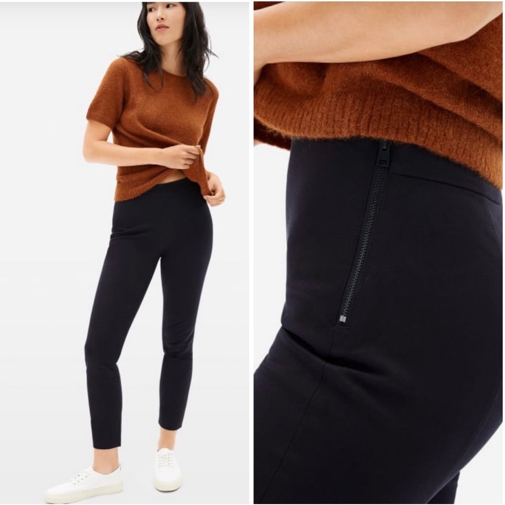 *EVERLANE* The Side-Zip Stretch Cotton Pant